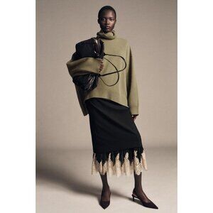 ZARA ZW COLLECTION COMBINED LACE SKIRT